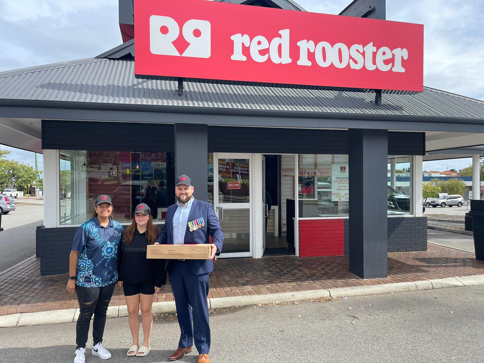 Stuart at his Red Rooster franchise