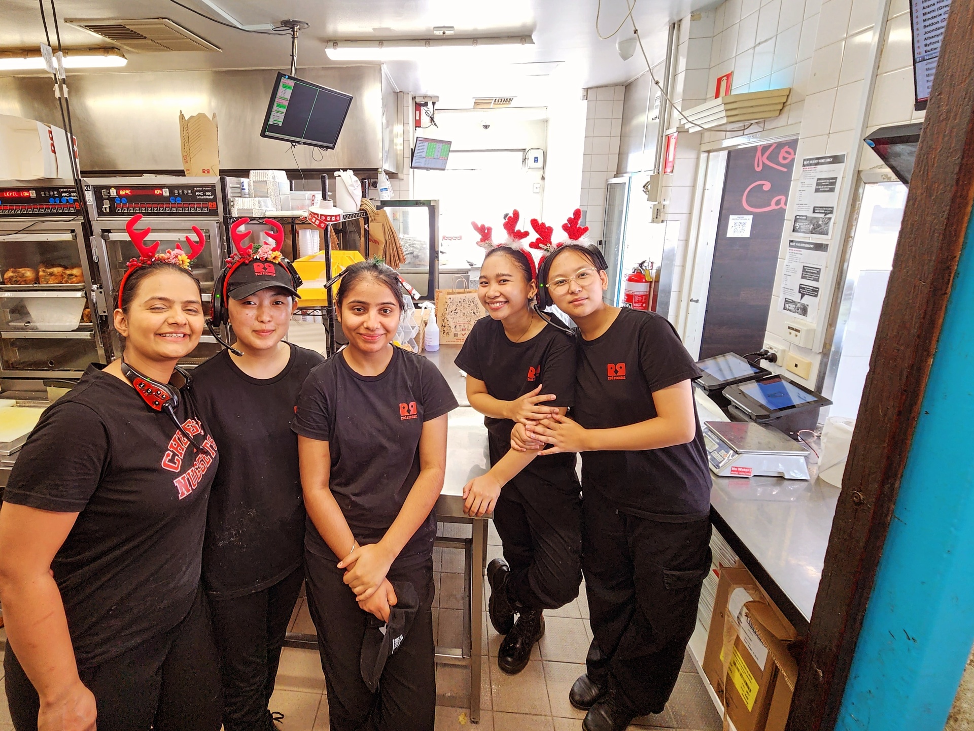 Franchise team in store